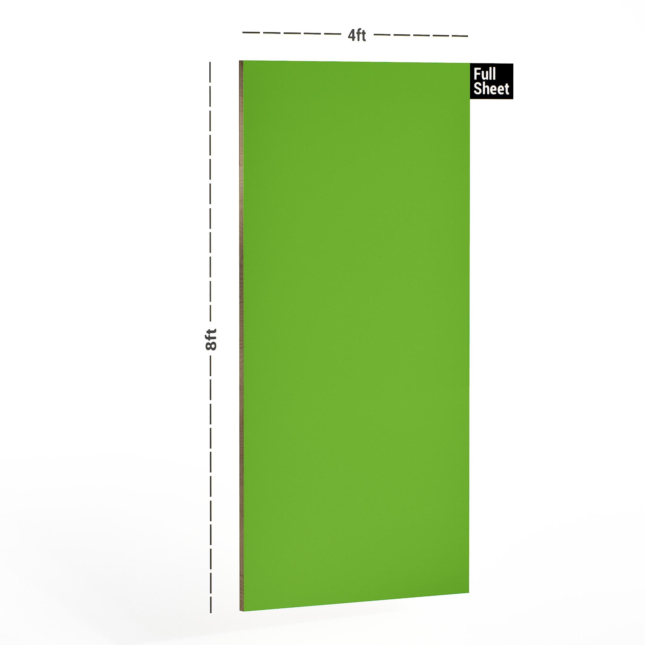 Green Plain Laminate 8x4 ft Suede 1 mm - 1164 SD