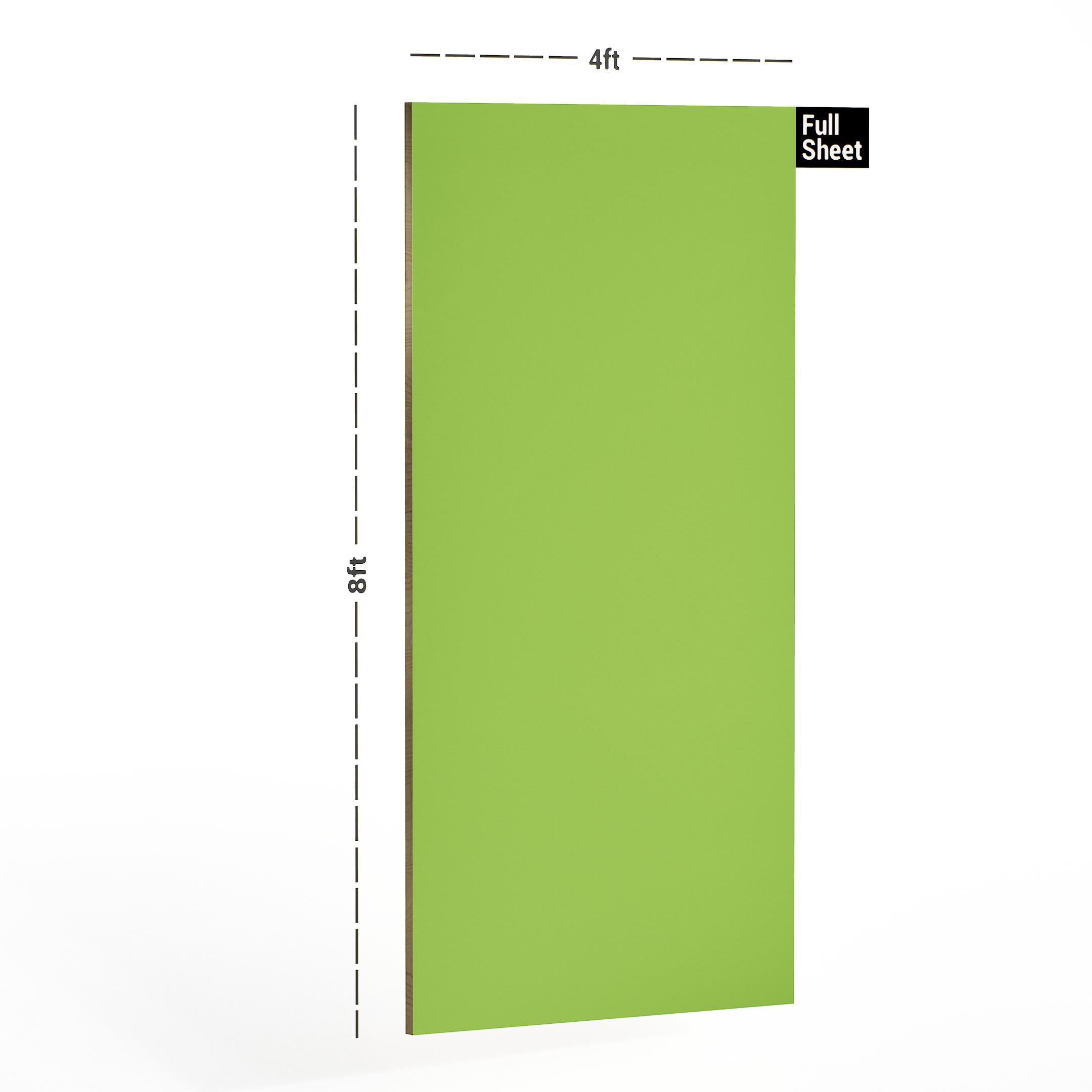 Advance Laminates Flourscent Green Laminate 8x4 ft Suede plain colors laminates Green 119_SF
