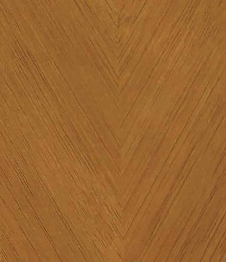 12040 HG Cheveron Teak 8 ft x 4 ft High Gloss Finish Decorative Laminate - 1 mm