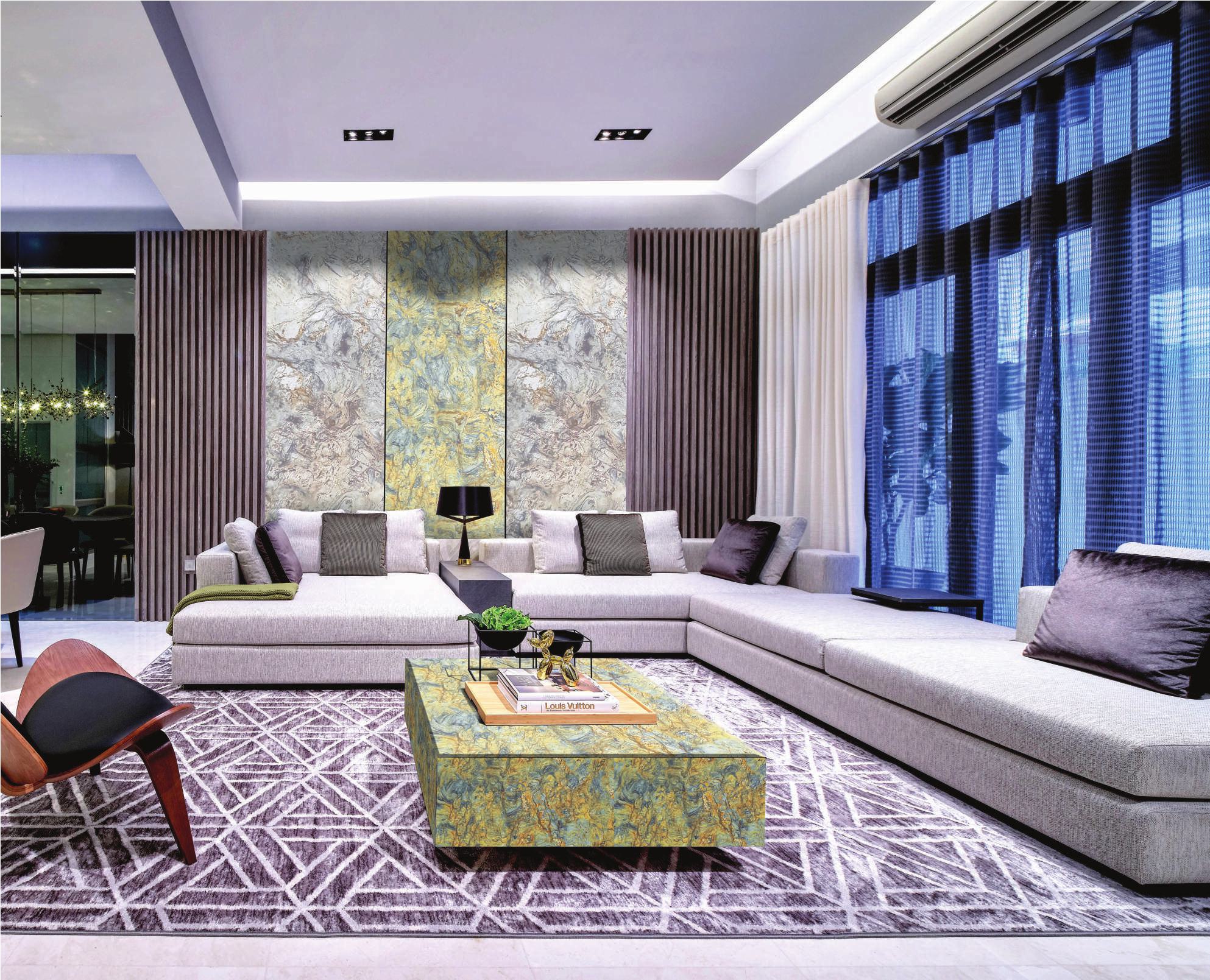 Cosmick Marble & Stone Laminate 8x4 ft Texture 1.25 mm - 1209 Light