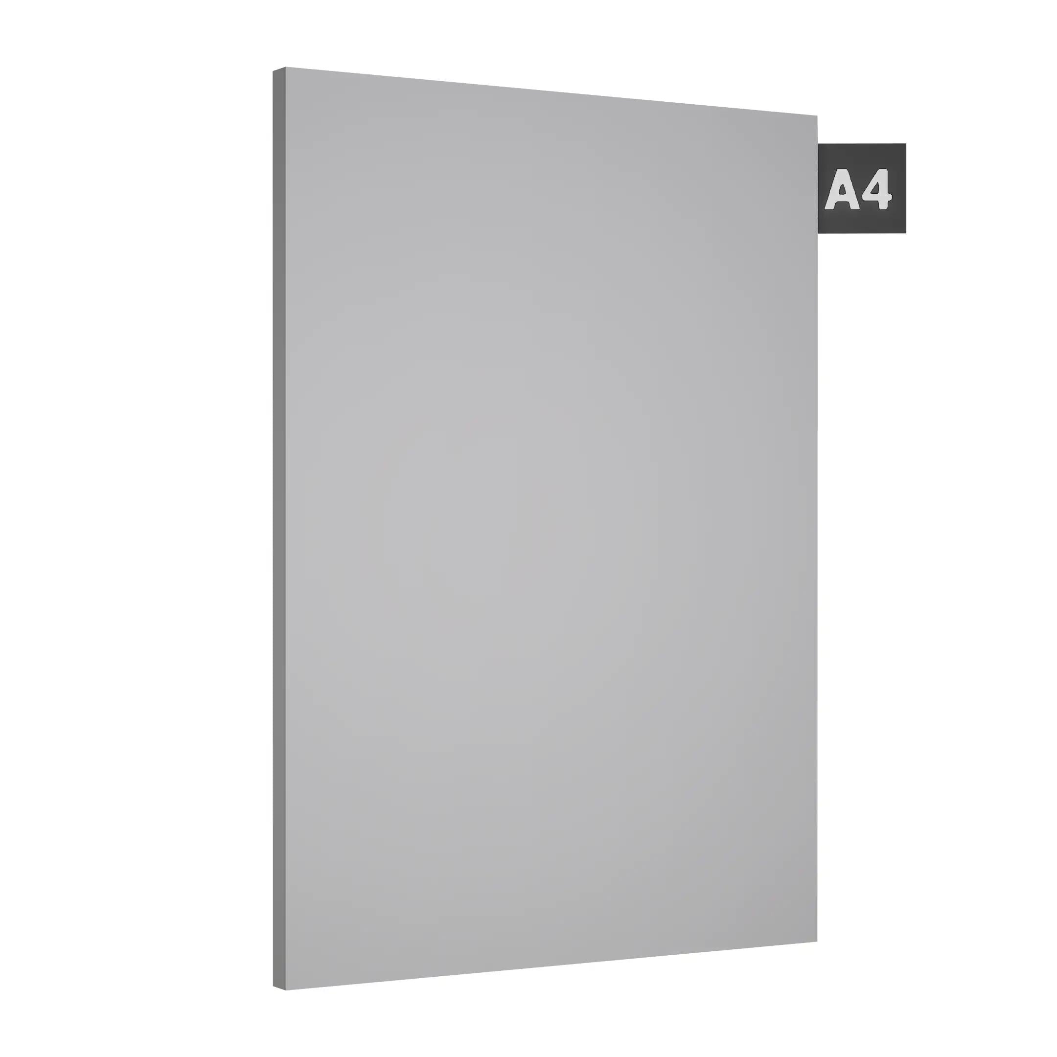 Silver Grey Plain Laminate 8x4 ft High Gloss 1 mm - 122 HG