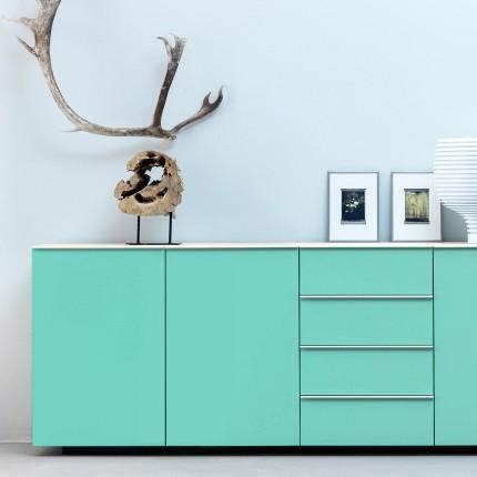 Airolam Aqua Marine 8x4 ft Suede plain colors laminates Blue 122_SF