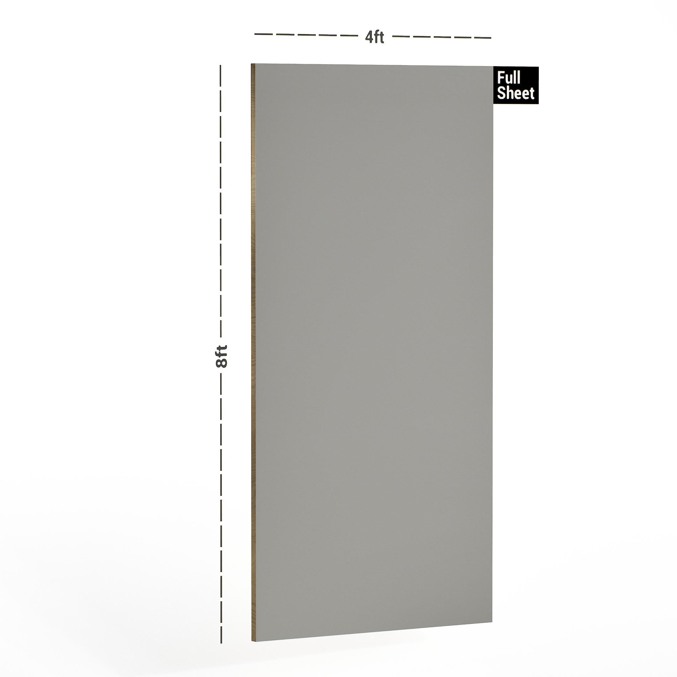 Virgo 1231 HG 8x4 ft High Gloss plain colors laminates Grey 1231_HG