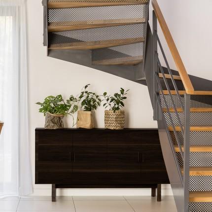 Horizontal Oak Italnut Wood Laminate 8x4 ft Texture 1 mm - 1233 HOAK(AXI+)