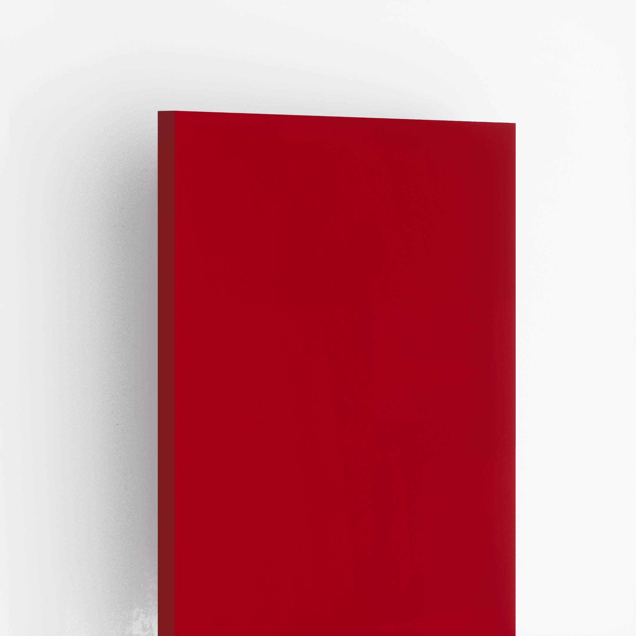 3 Mica Hanger Bright Red Plain Laminate 8x4 ft High Gloss 1 mm - 1245 SHG