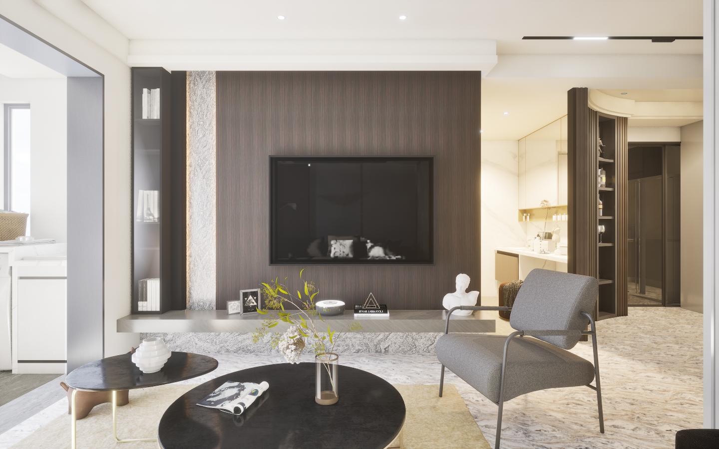 Hammered Mellow Wall Marble & Stone Laminate 8x4 ft Texture 1 mm - 1276 HRD