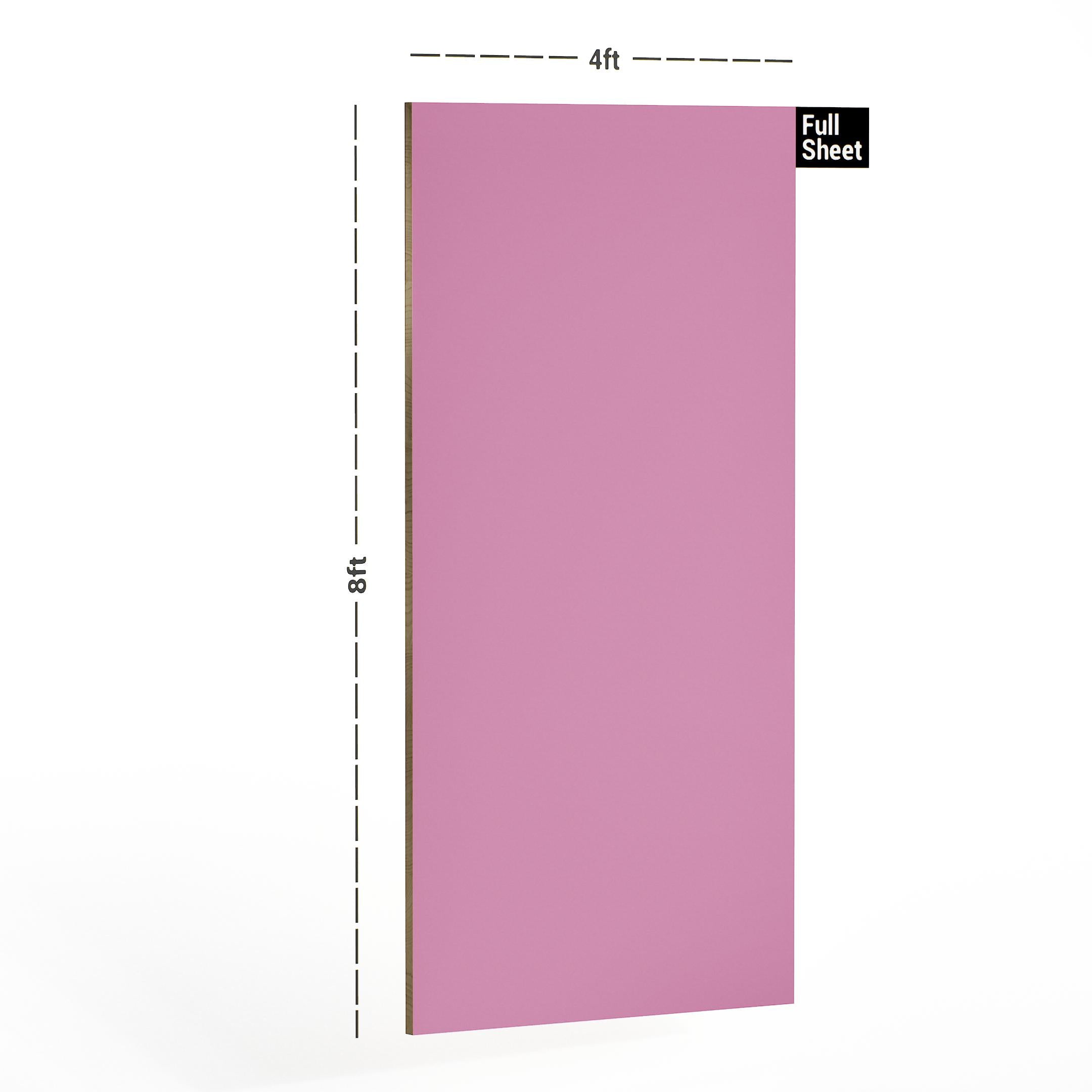 Dusty Pink Plain Laminate 8x4 ft Texture 1 mm - 1285 PU
