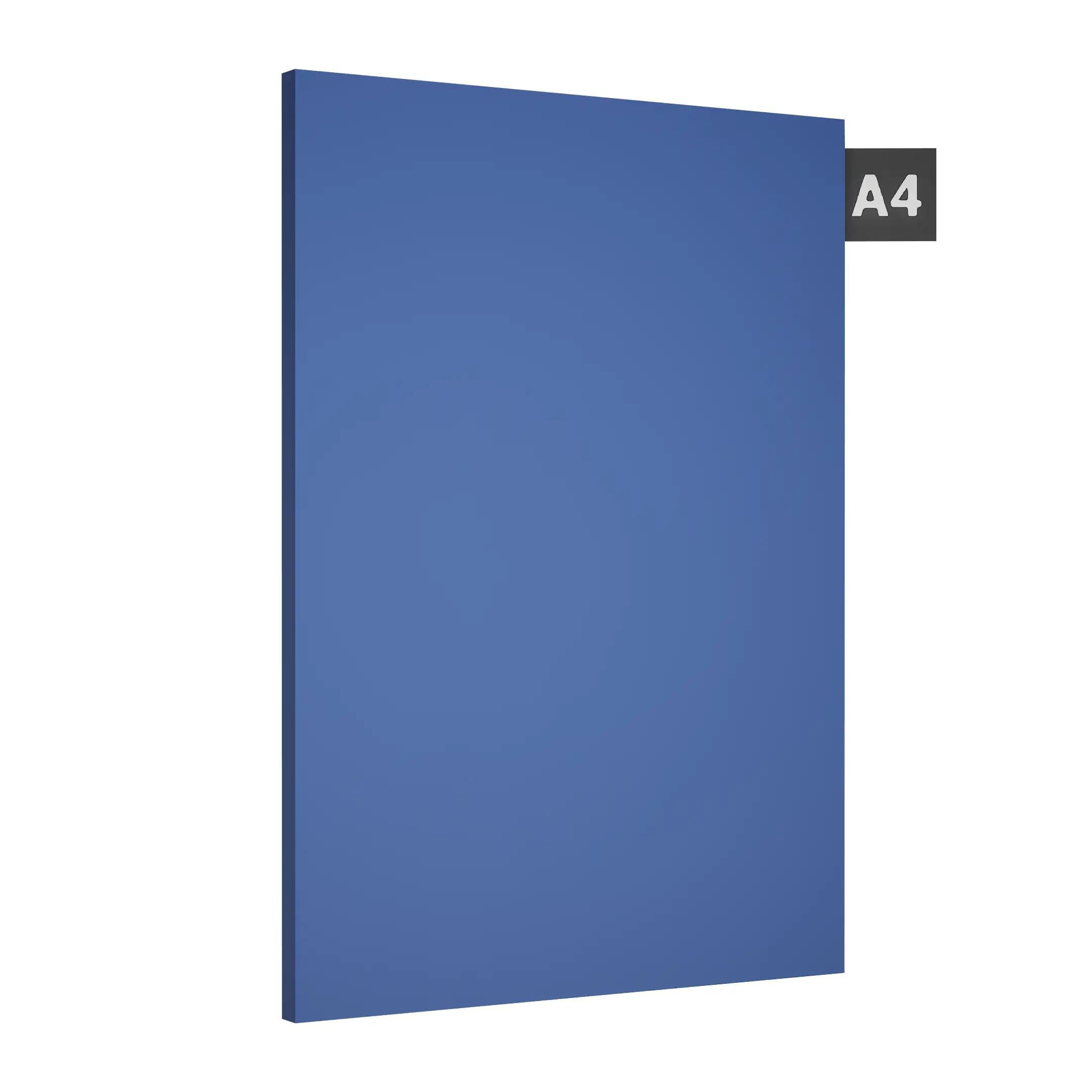 Parker Blue Plain Laminate 8x4 ft Suede 1 mm - 128 SF