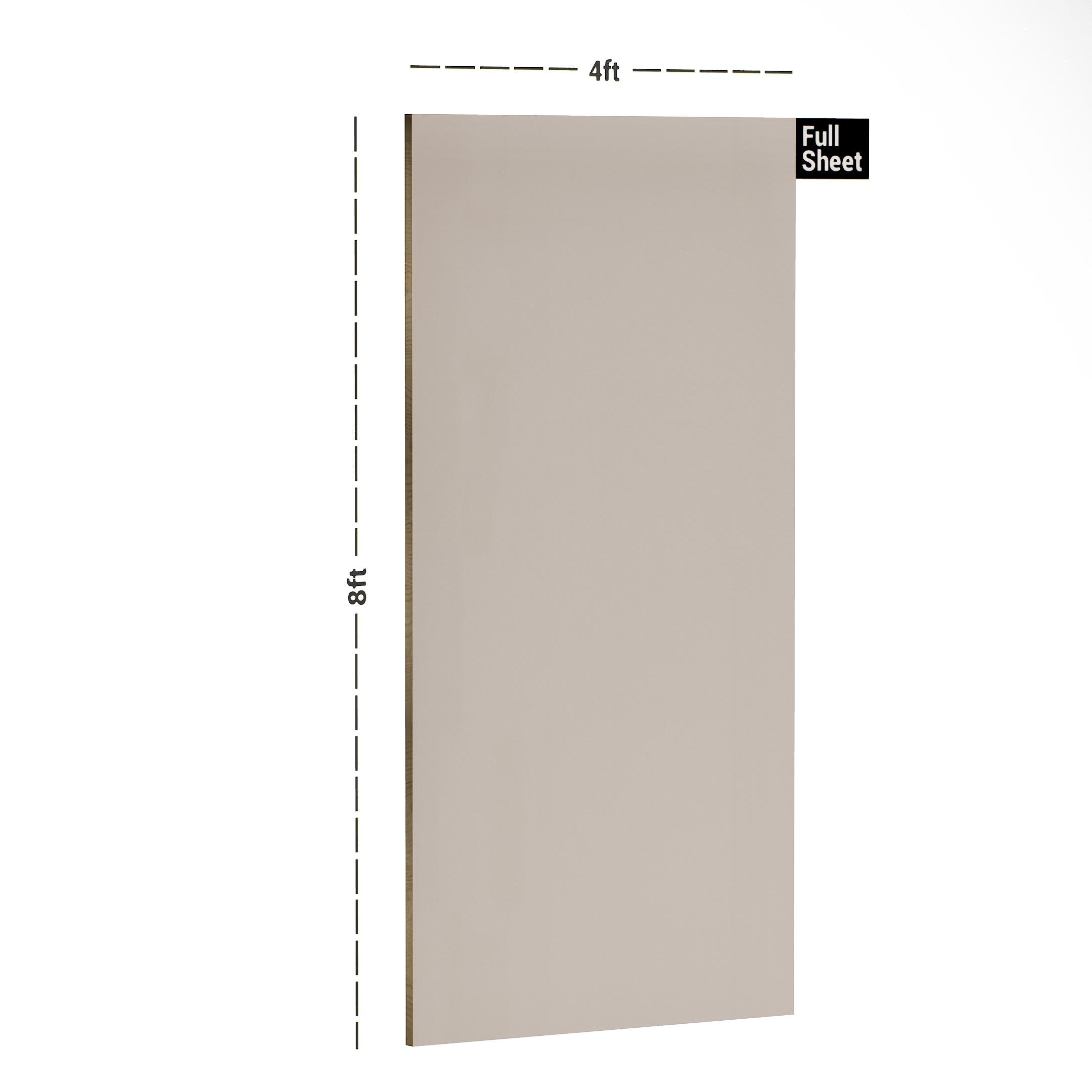 Techno Ivory Plain Laminate 8x4 ft High Gloss 1 mm - 1303 SHG