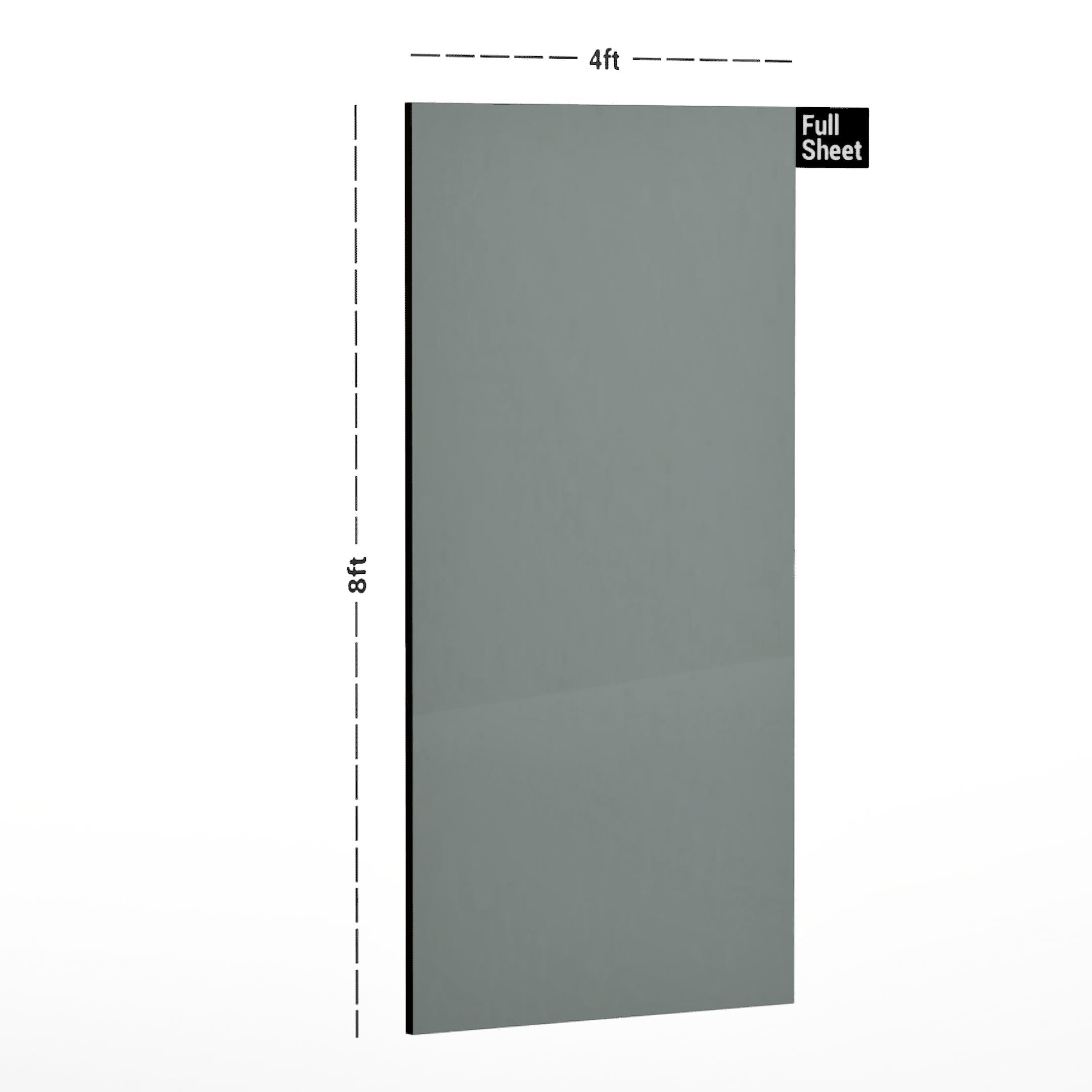 Liner Natural Wonders Allu Grey Plain Laminate 8x4 ft High Gloss 0.8 mm - 1335 HG