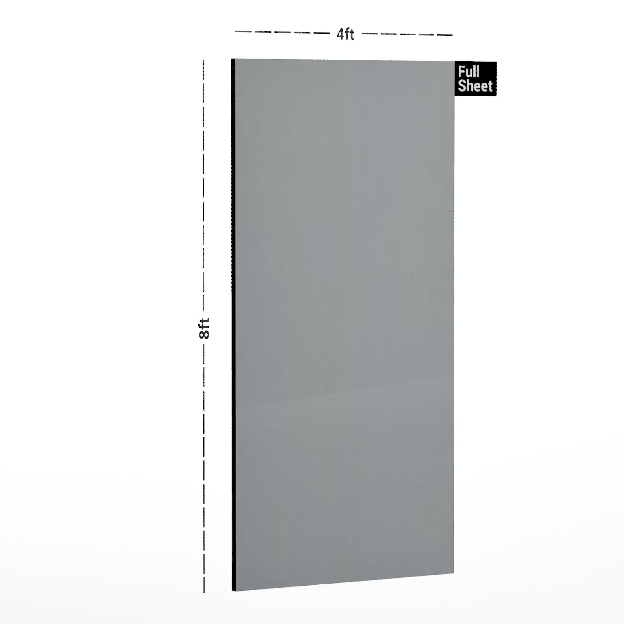 Liner Natural Wonders Allu Grey Plain Laminate 8x4 ft Matte 0.8 mm - 1335 SYT