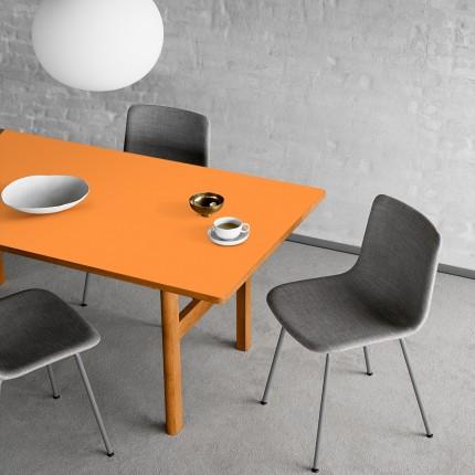 Barista Orange Plain Laminate 8x4 ft Suede 1 mm - 137 SF