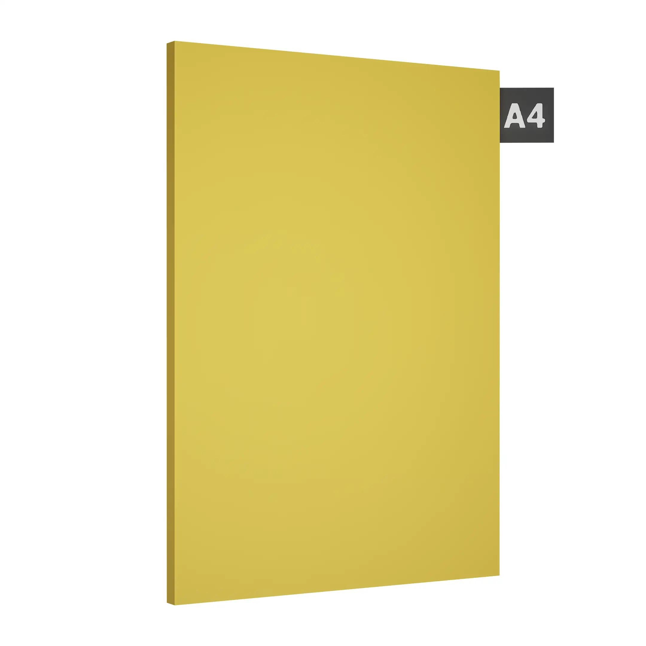 Liner Natural Wonders Colour Yellow Plain Laminate 8x4 ft Suede 0.8 mm - 1383 SF