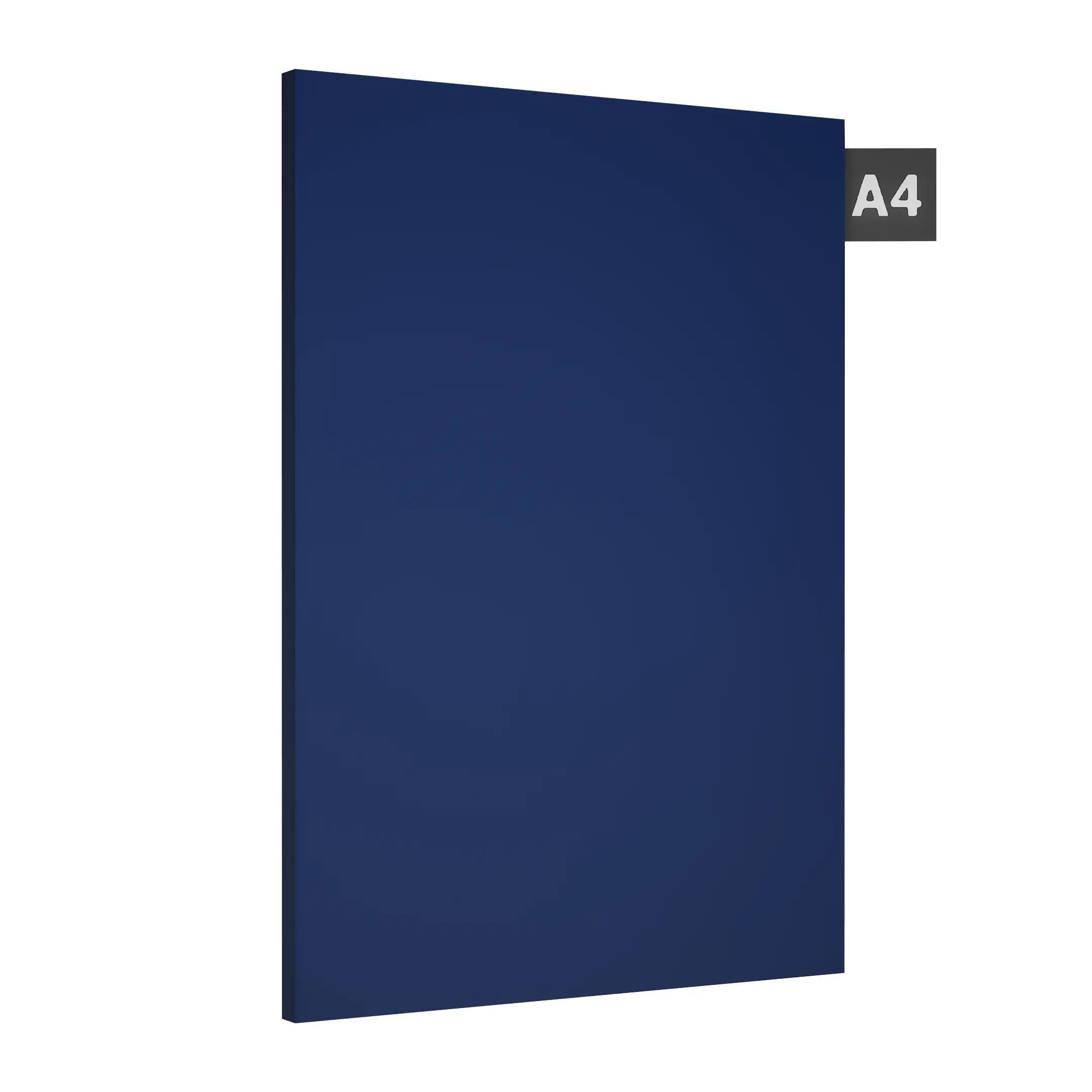 Royal Blue Plain Laminate 8x4 ft Suede 1 mm - 138 SF
