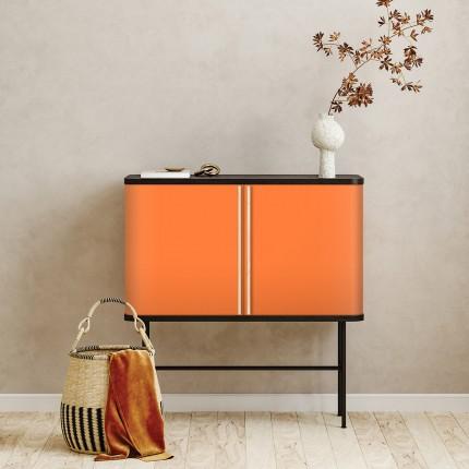 Orange Plain Laminate 8x4 ft Suede 1 mm - 139 SF