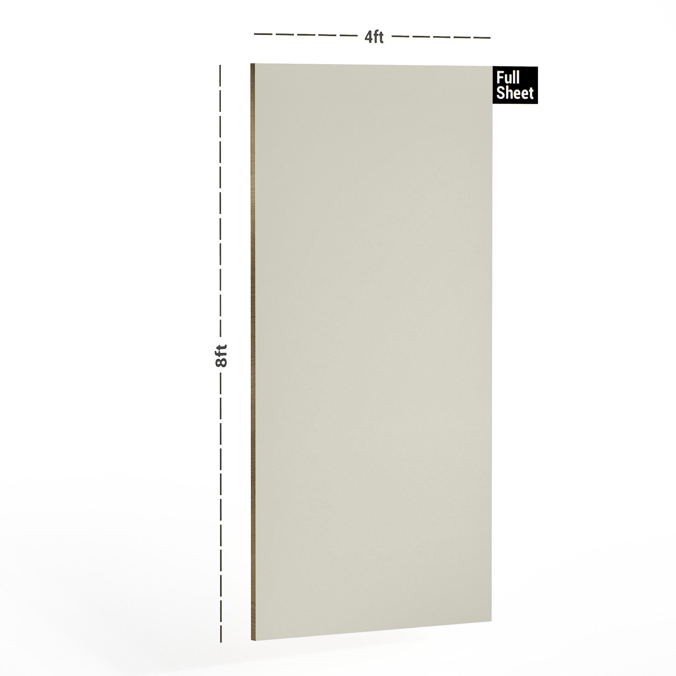 Ivory Plain Laminate 8x4 ft Suede 1 mm - 1401 SD