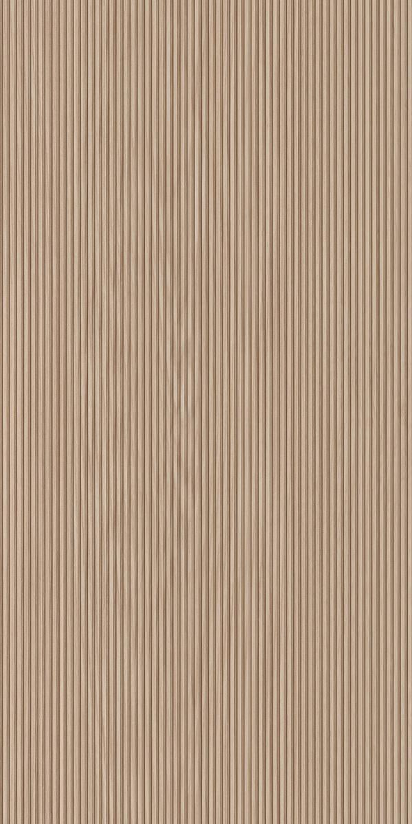 RH Tan Wood Rib Fluted Laminate 8x4 ft Texture 1 mm - 14032 VNR