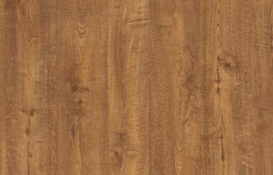 Brown wood grain laminate with textured finish and visible wood knots and grain variations.