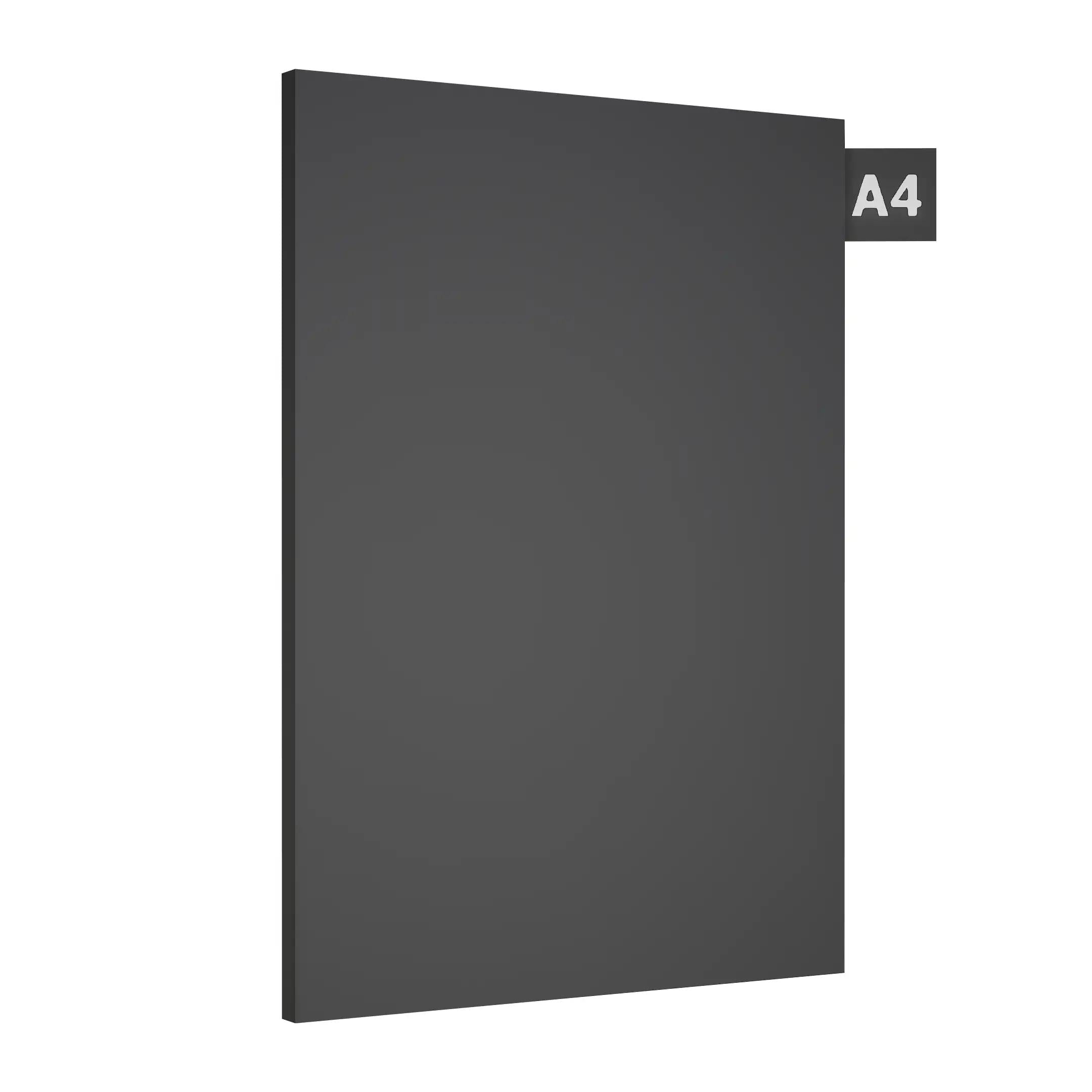 Dark Grey Plain Laminate 8x4 ft High Gloss 1 mm - 141 HGL