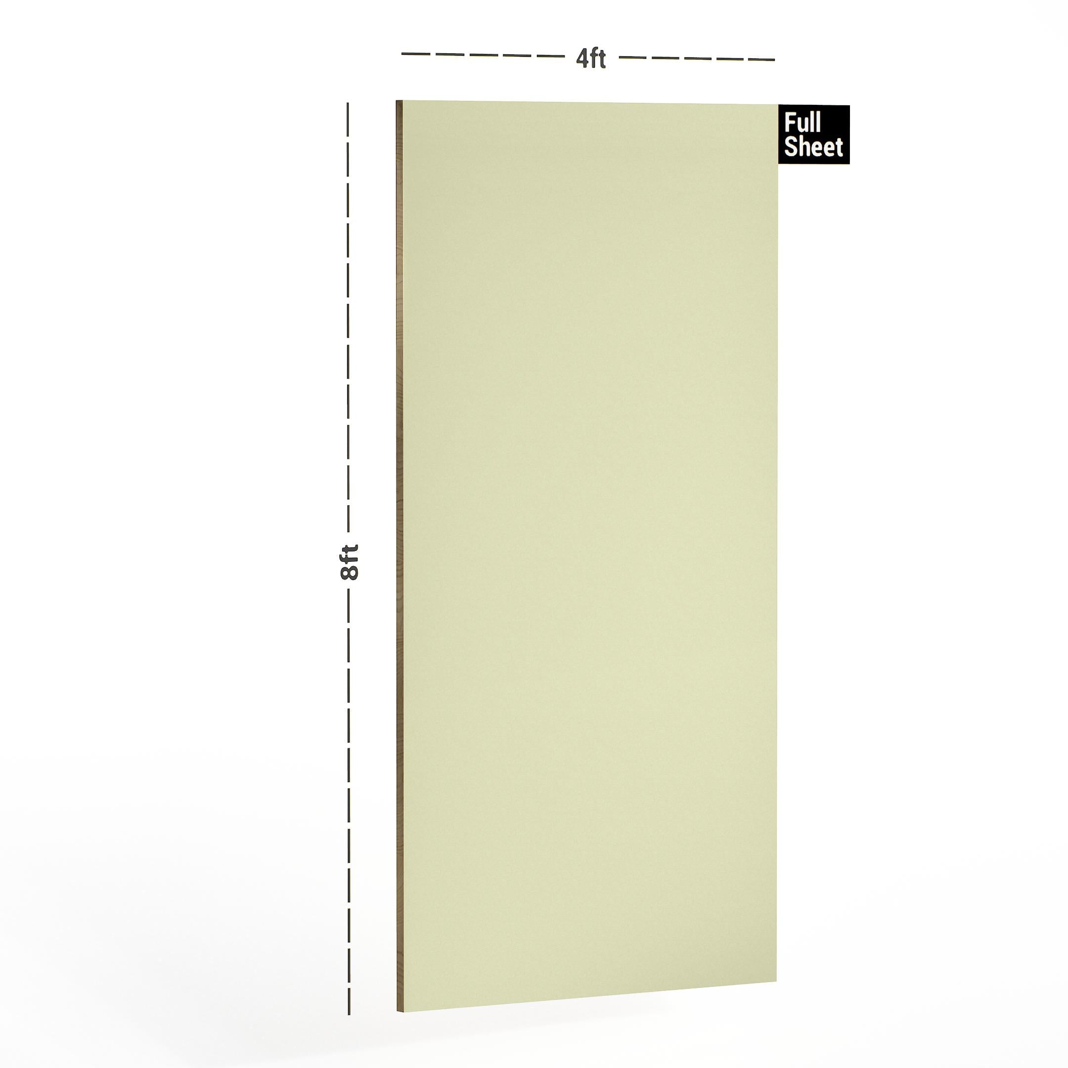 Chic Yellow Plain Laminate 8x4 ft Suede 1 mm - 141 SF