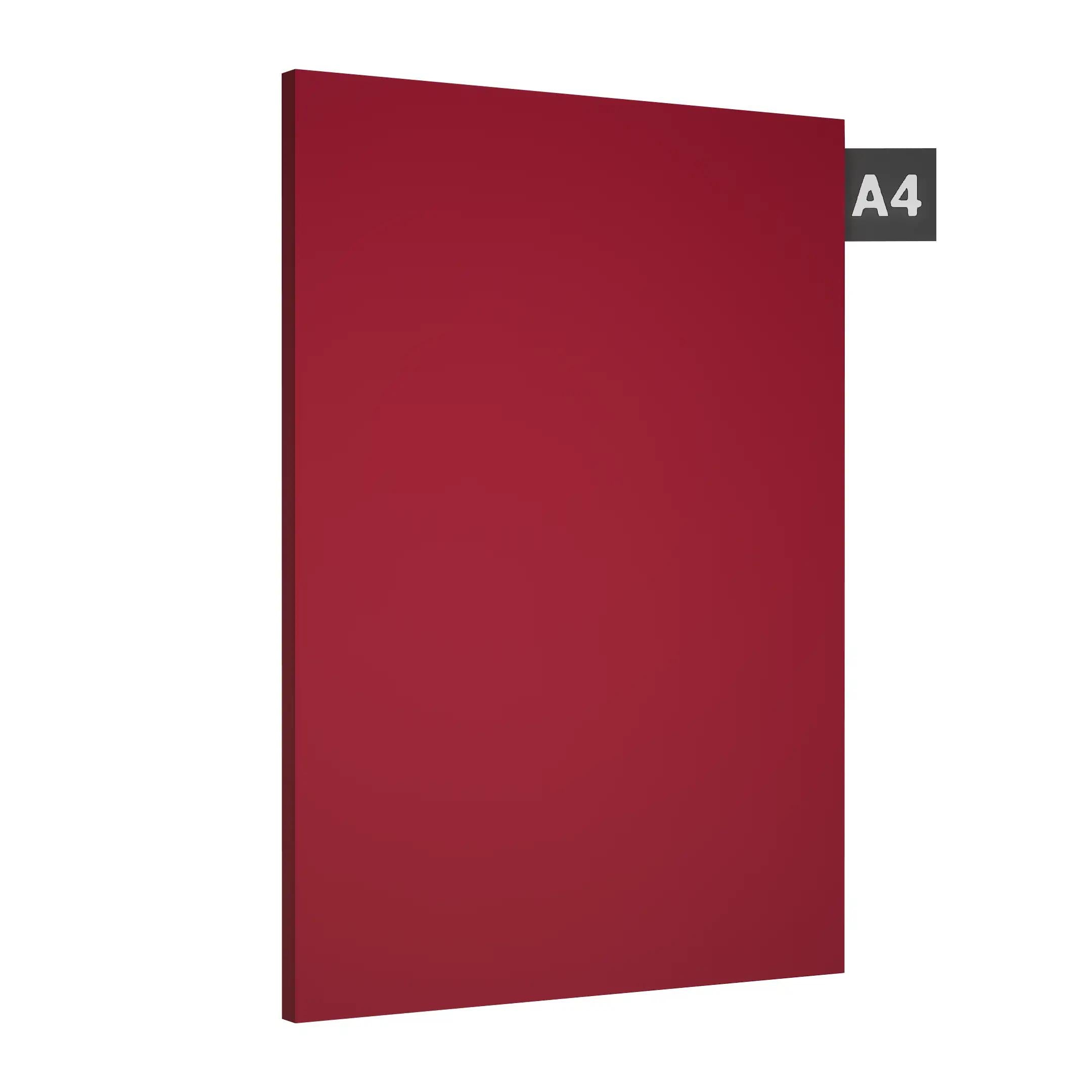 Poppy Red Plain Laminate 8x4 ft High Gloss 1 mm - 142 HGL