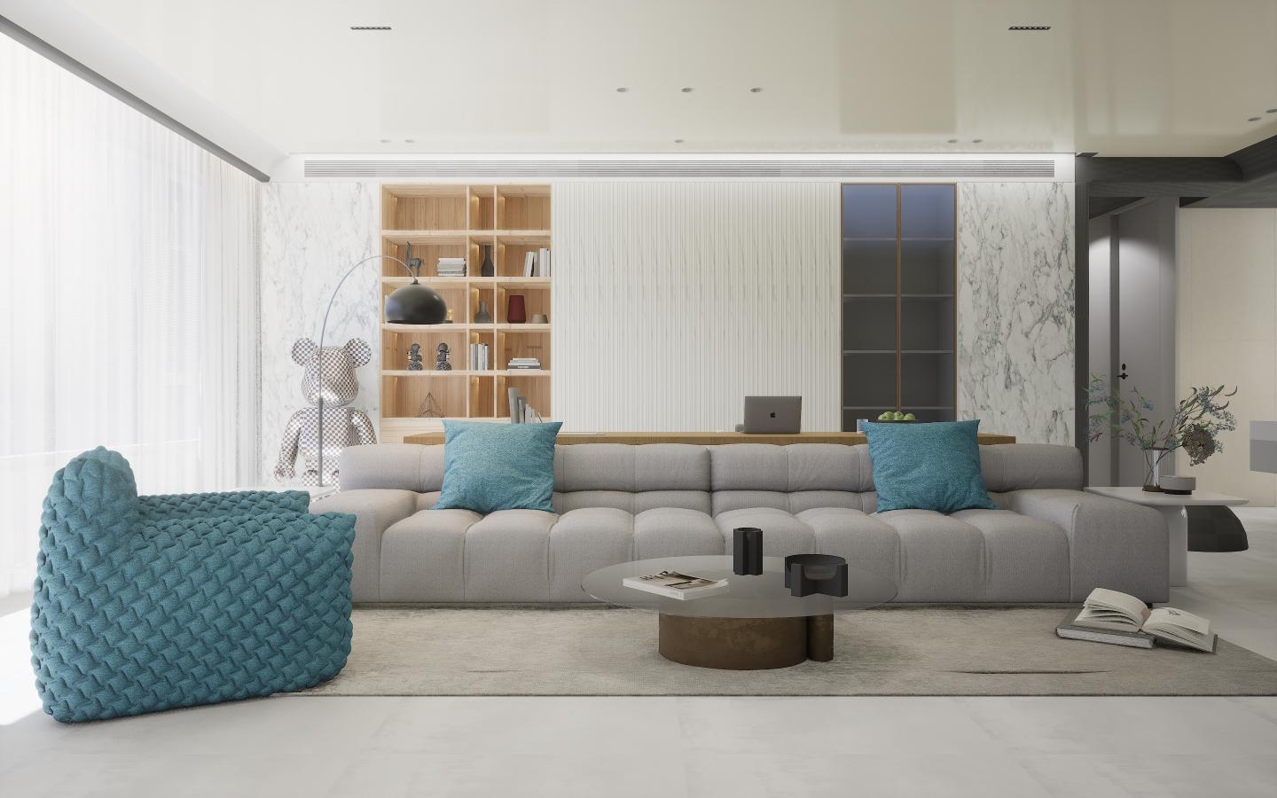 Natsu Marble & Stone Laminate 8x4 ft High Gloss 1 mm - 1445 HG