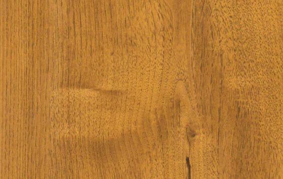 Brown wood grain laminate with textured finish and visible wood pattern and grain details.
