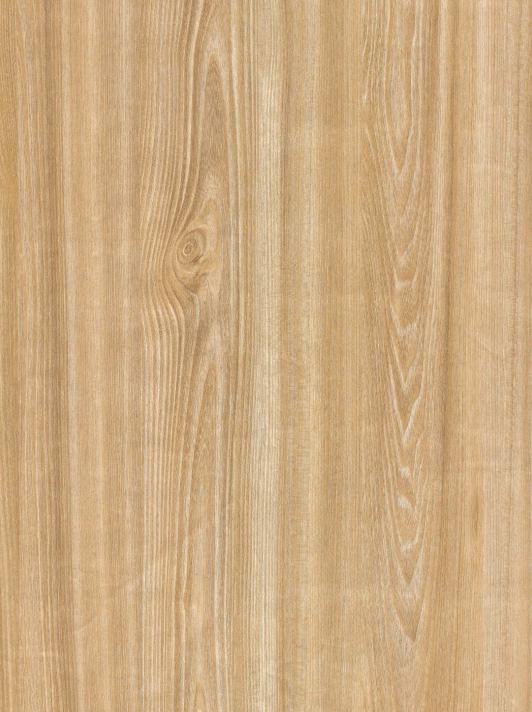 Brown wood grain laminate with textured finish and visible wood pattern and knots.
