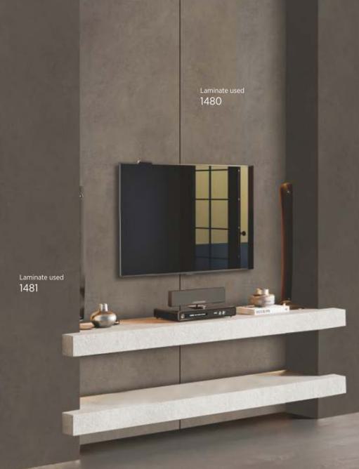 118 Aged Concrete Plain Laminate 8x4 ft Texture 1 mm - 1481 A