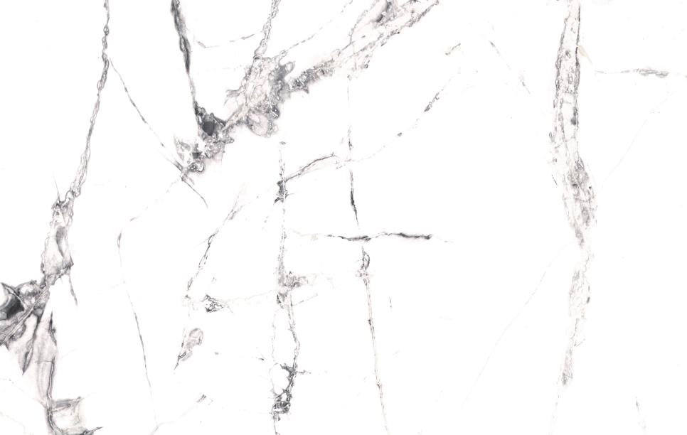 White marble laminate with grey veining and high gloss finish showcasing detailed stone pattern and texture.