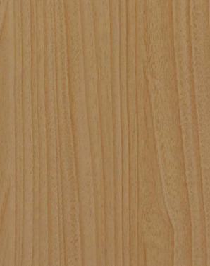 Brown wood grain laminate with suede finish and vertical wood pattern texture