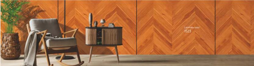 118 3D Square Wood Laminate 8x4 ft Texture 1 mm - 1523 A