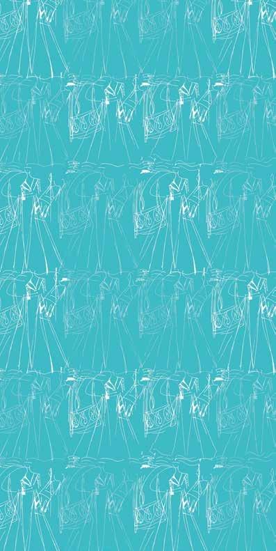 Turquoise Figurine Designer Laminate 8x4 ft Texture 1 mm - 1547 MI