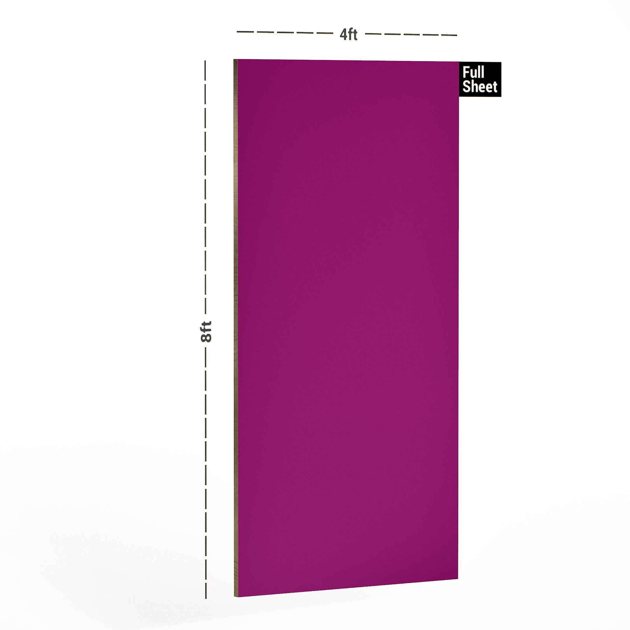 Rosy Pink Plain Laminate 8x4 ft High Gloss 1 mm - 154 AHG