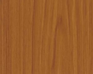 Brown wood grain laminate with suede finish, visible wood texture and grain pattern, for interior decoration.