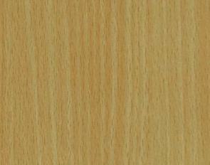 Brown wood grain laminate with suede finish and vertical wood texture pattern