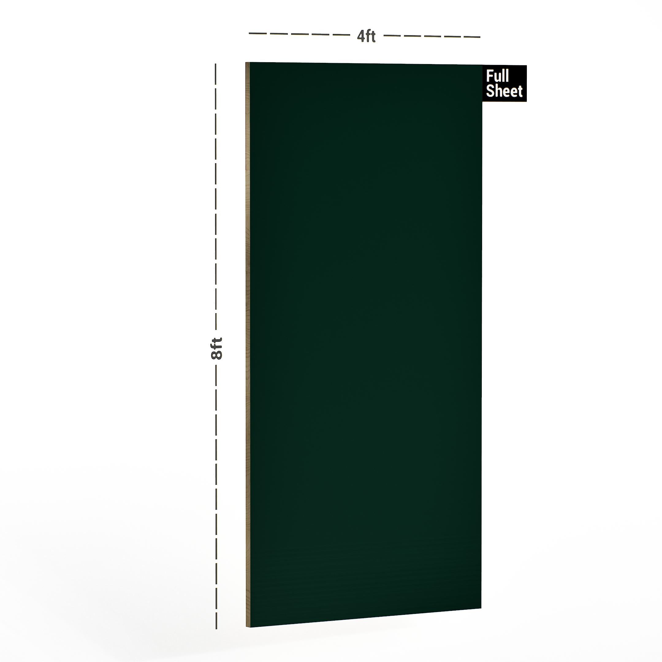 Bottle Green Plain Laminate 8x4 ft High Gloss 1 mm - 158 SMR