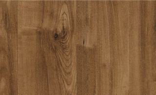 Brown wood grain laminate with textured finish and visible wood pattern and knots, showcasing a natural wood appearance.