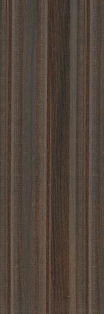 Brown wood grain laminate with textured finish and vertical striped pattern, showing wood-like appearance and subtle grain