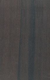 Dark brown wood grain laminate with suede finish and visible wood texture, showcasing a natural pattern and subtle sheen.