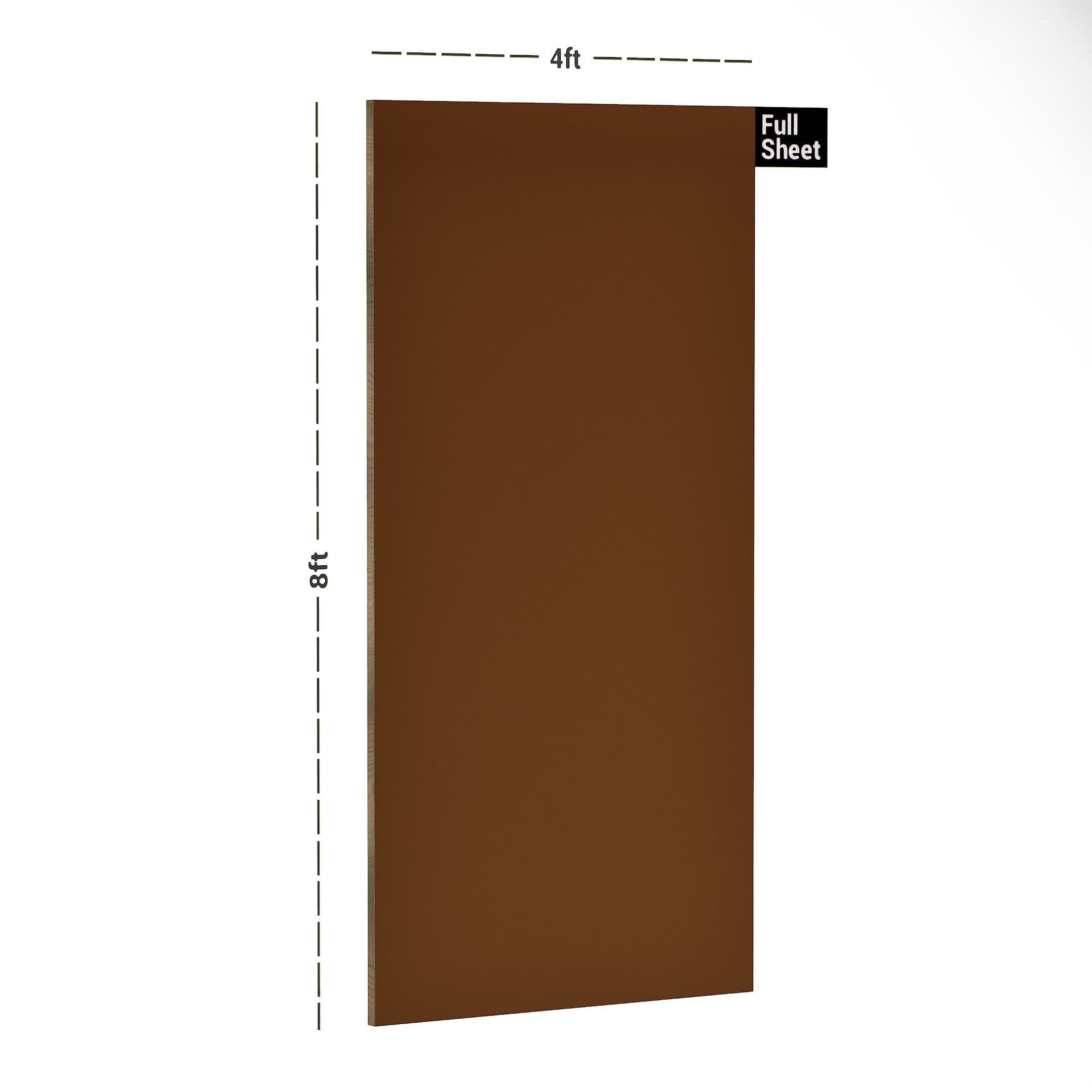 PR Mettallic Tan Plain Laminate 8x4 ft High Gloss 0.8 mm - 1654 HG