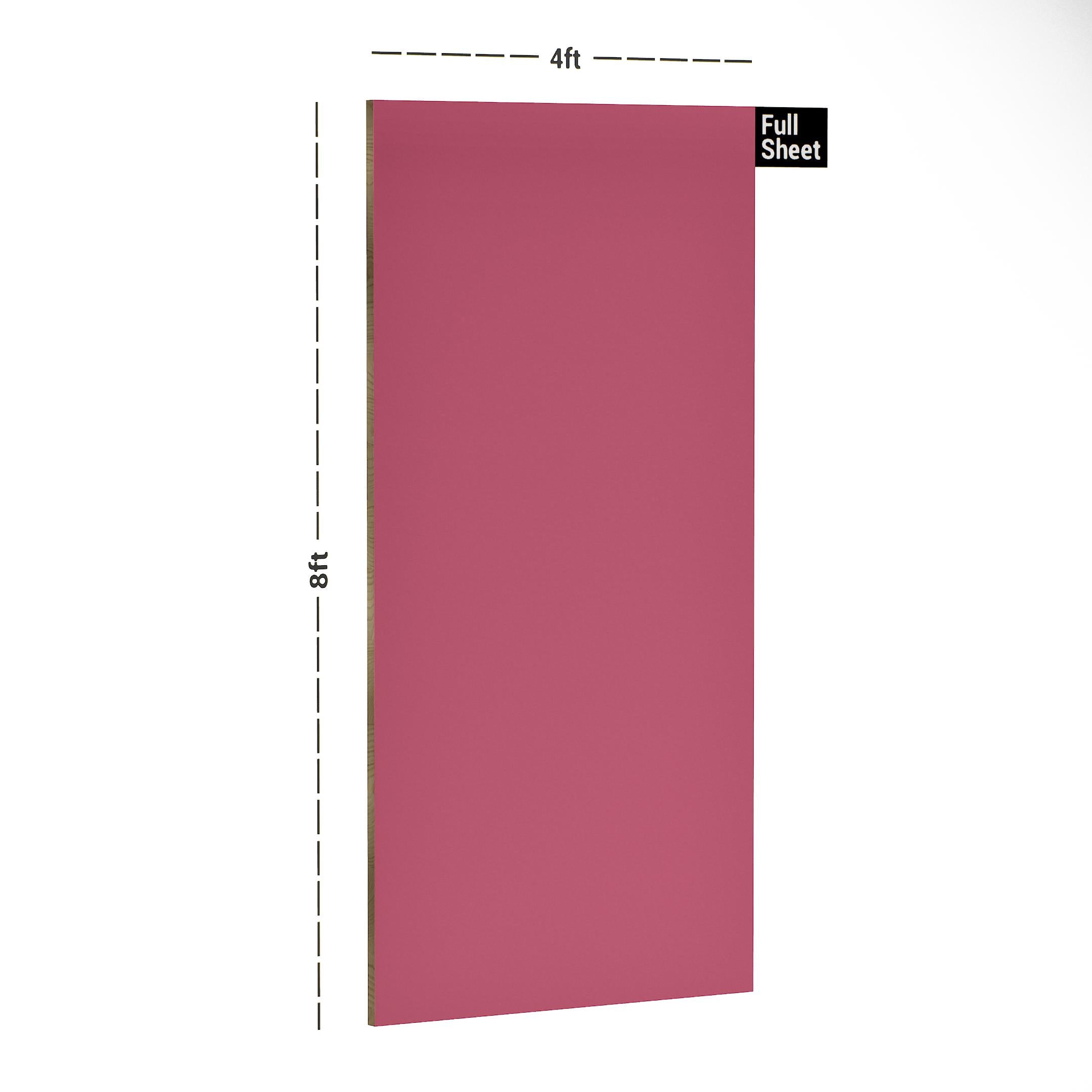 Baby Pink Plain Laminate 8x4 ft High Gloss 1 mm - 166 HG
