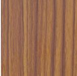 Brown wood grain laminate with suede finish and vertical wood pattern texture