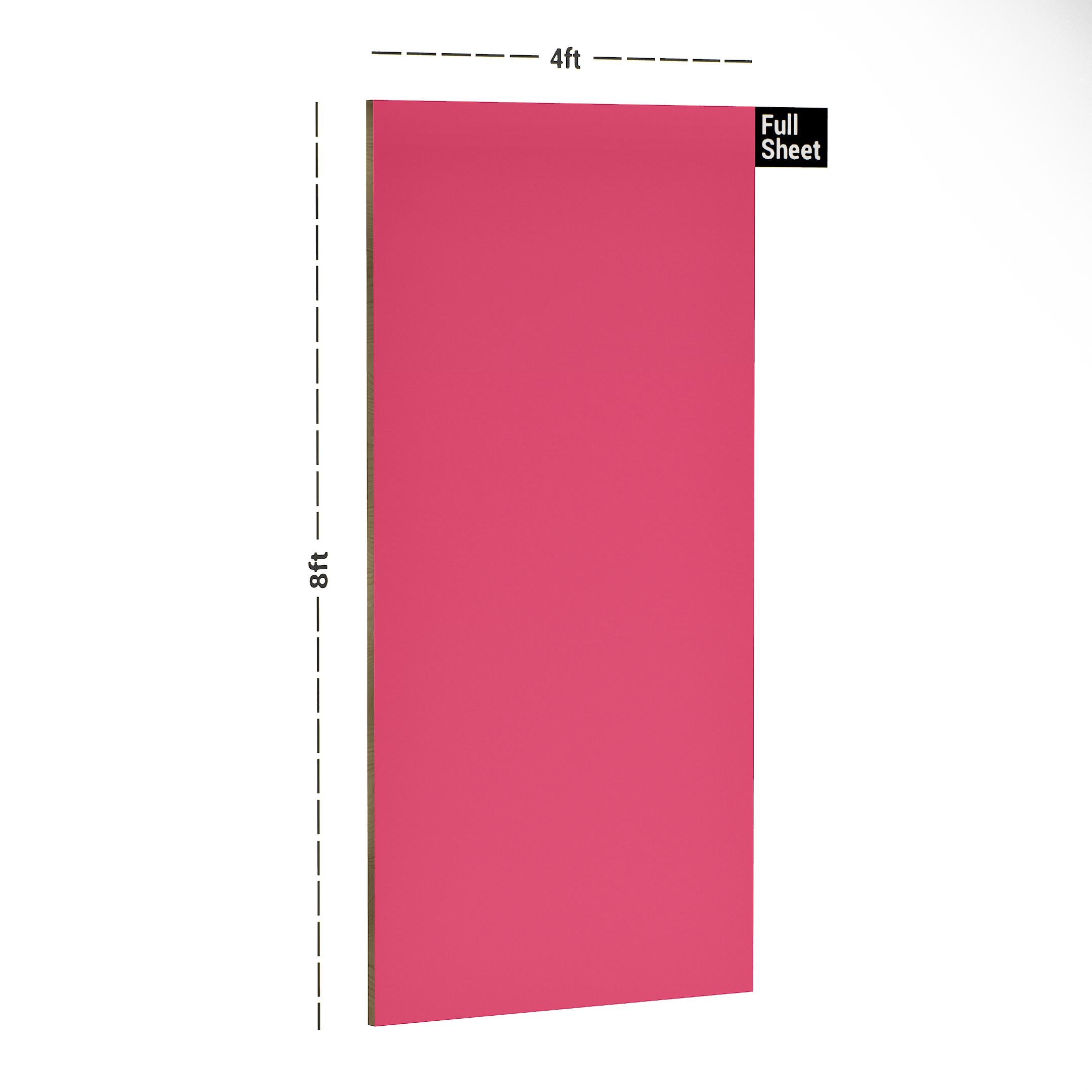 Nexus Pink Plain Laminate 8x4 ft High Gloss 1 mm - 168 COC