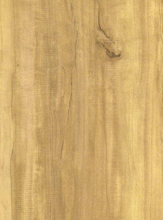 Brown wood grain laminate with textured finish and natural knots, showing realistic wood pattern and subtle grain variations.