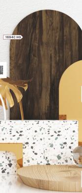 Best Laminates Thaiwood 8x4 ft High Gloss wood laminates Brown 1694C_HG