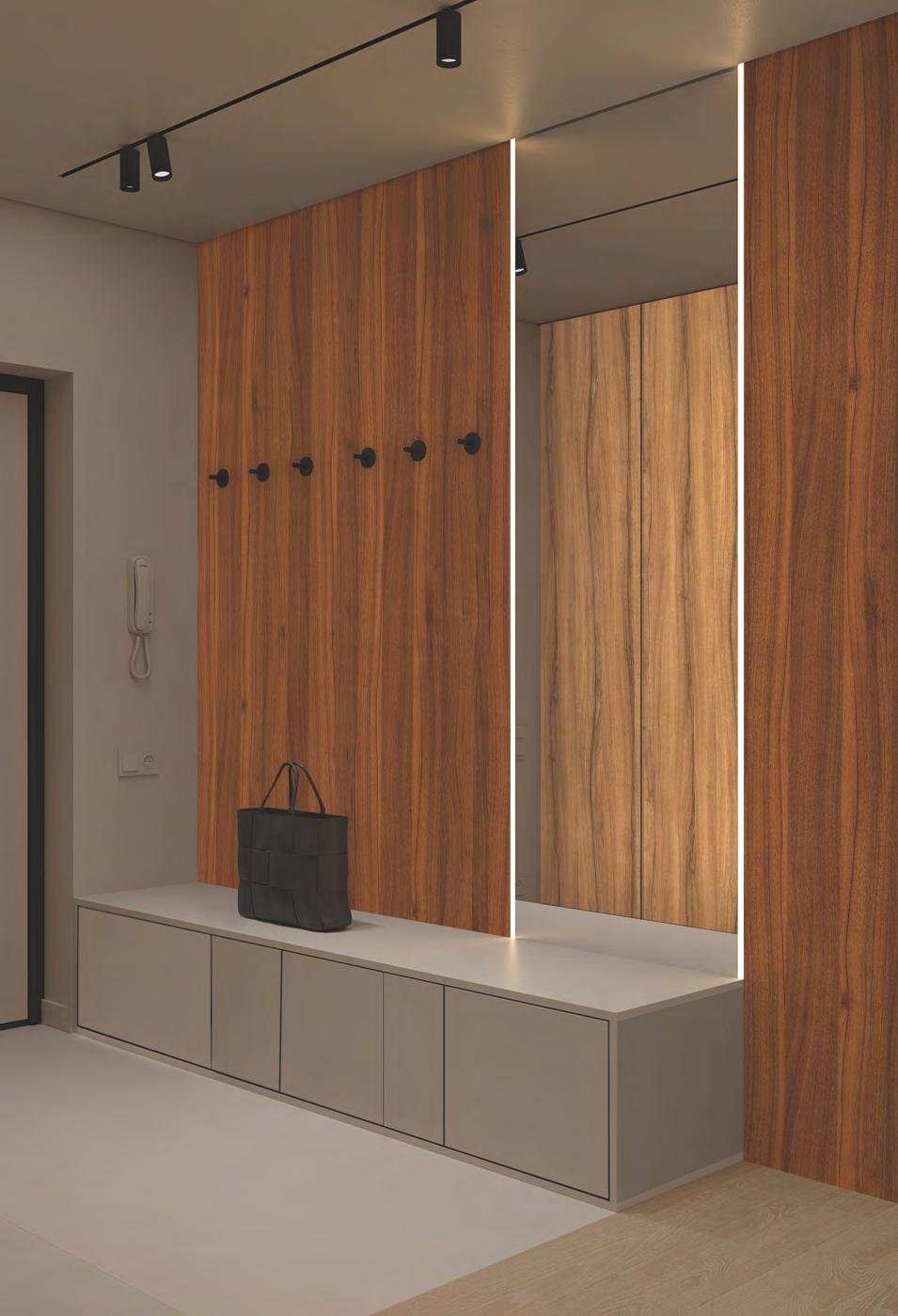 Toasted Walnut Wood Laminate 8x4 ft Texture 1 mm - 16 SR