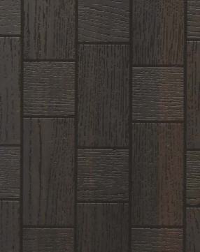 Brown wood grain laminate with textured finish and rectangular pattern, showing wood-like appearance and dark brown color