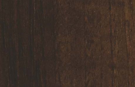 Brown wood grain laminate with suede finish, showing wood texture and dark brown color variation.