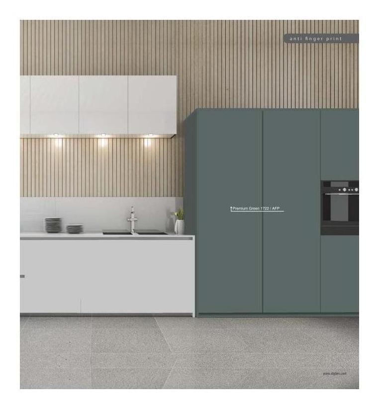 Green AFP Plain Laminate 8x4 ft Texture 1 mm - 1722 Premium